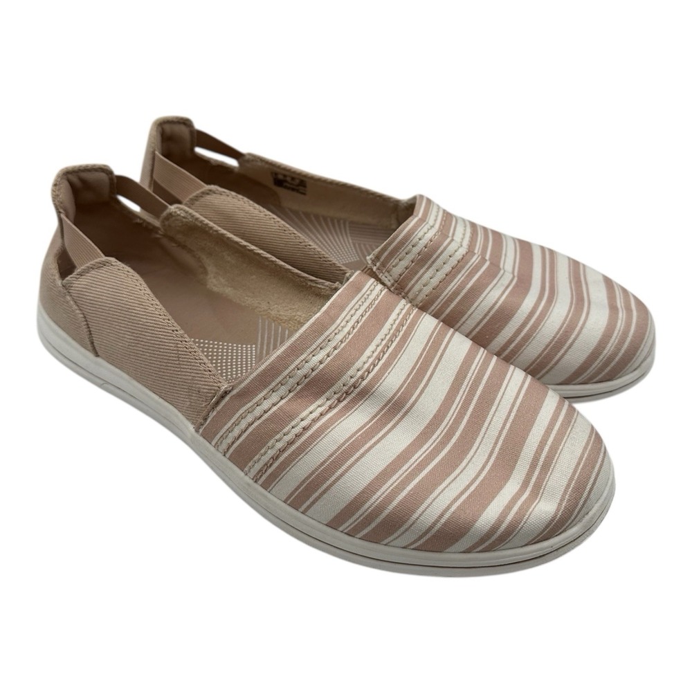 Clarks Cloudsteppers Breeze Step II Shoes Womens Sz 11 W Striped Slip On Loafers
